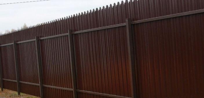 забор из профлиста